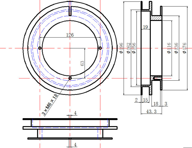 科研磁感應線圈產(chǎn)品尺寸圖